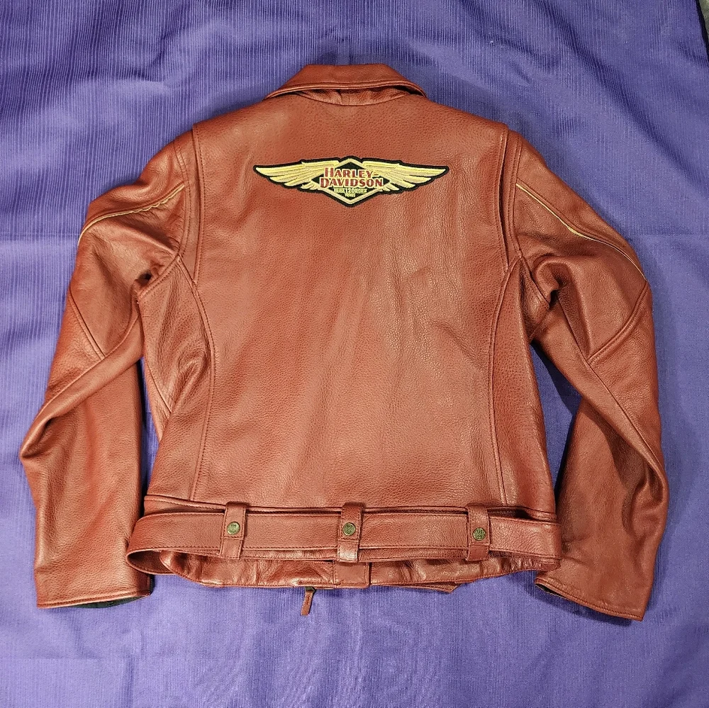 Harley-Davidson 120th Anniversary Collectors Edition Women's Leather Jacket - Picture 12 of 15